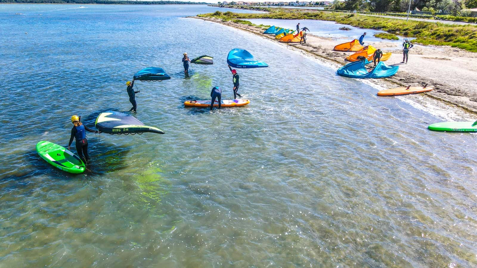 Cours de Wing Surf à l'étang d'Ingril