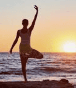 Pilates plage sunrise