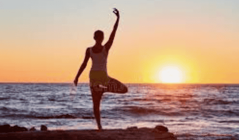 Pilates plage sunrise