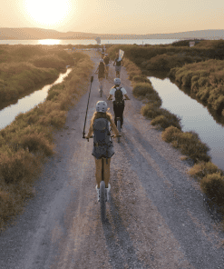 balade au sunset en etrott tout terrain