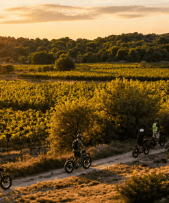 E-Trott Tout Terrain au coucher du Soleil