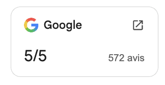 Avis google 5 étoiles
